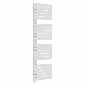 Kristiansund 1800 x 500mm White Simple Electric Heated Towel Rail