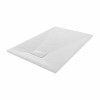 Terra - 1200x800mm Slate Effect Rectangle Shower Tray White