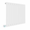 Karlstad 600 x 750mm White Horizontal Flat Panel Wifi Electric Radiator - 800W