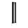Norden 1800 x 380mm Designer Vertical Radiator with Mirror Double Panel - Black