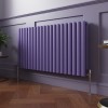 Norden 600 x 1181mm Elegant Purple Double Horizontal Oval Column Designer Radiator