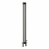 Bern 1800 x 200mm Raw Metal Double Column Vertical Traditional Radiator