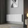 Karlstad 600 x 1430mm White Double Horizontal Flat Panel Designer Radiator