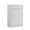 Ivory White 502mm Back To Wall Unit