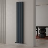 Carisa Chambord Double 1800 x 295mm Anthracite Designer Aluminium Radiator