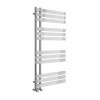 Koli 1200 x 600mm Chrome Flat Designer Bathroom Heated Towel Rail Radiator
