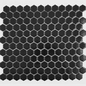 Pixel Black Hexagon Matt 23x23 - 10sqm - 10 - Box Qty