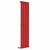 Lulea 1800 x 410mm Signal Red Single Flat Panel Vertical Designer Radiator