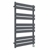 Juva 1000 x 600mm Sand Grey Flat Panel Thermostatic Touch Control Wifi Electric Heated Towel Rail
