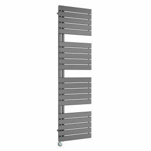 Kristiansund 1800 x 500mm Gunmetal Thermostatic Touch Control Electric Heated Towel Rail