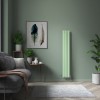 Karlstad 1800 x 274mm Pastel Green Single Flat Panel Vertical Designer Radiator