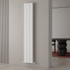 Carisa Chambord Double 1800 x 295mm White Designer Aluminium Radiator