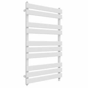 Juva 1000 x 600mm White Flat Panel Simple Electric Heated Towel Rail