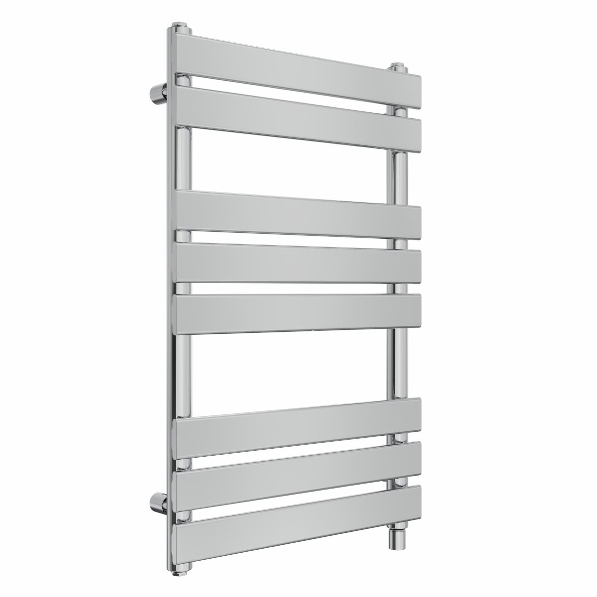 Juva 800 x 500mm Chrome Flat Panel Simple Electric Heated Towel Rail