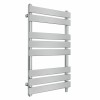 Juva 800 x 500mm Chrome Flat Panel Simple Electric Heated Towel Rail