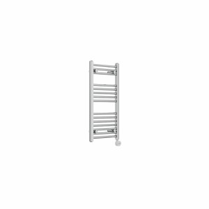 Bergen 800 x 400mm Straight Chrome Thermostatic Touch Control Electric Heated Towel Rail