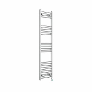 Bergen 1600 x 400mm Straight Chrome Thermostatic Touch Control Electric Heated Towel Rail