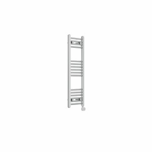 Bergen 1000 x 300mm Straight Chrome Thermostatic Touch Control Electric Heated Towel Rail