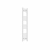 Fjord 1400 x 300mm Curved White Prefilled Electric Heated Towel Rail