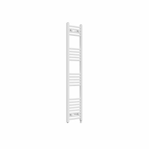 Fjord 1400 x 300mm Curved White Prefilled Electric Heated Towel Rail
