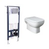 RAK-Origin Wall Hung Toilet and Soft Close Seat & Frame with Cistern