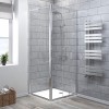Aquariss® 760 x 760mm Pivot Shower Enclosure with Easy Clean Glass - With Shower Tray & Waste