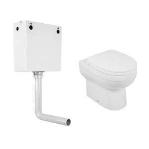 Lima Back to Wall Toilet with Soft Close Seat and Concealed Cistern