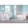 Lima Bathroom Suite with LH White Combi Vanity Unit