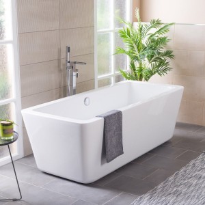 W@sh Squared 1800 x 800mm Luxury Freestanding Bath
