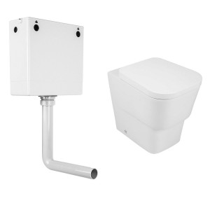 Aria Back to Wall Toilet with Soft Close Seat and Concealed Cistern