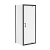 Ennerdale 760mm Pivot Door with 760mm Side Panel - Black