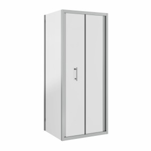 Ennerdale 760mm Bi-Fold Shower Door with 760mm Side Panel - Chrome