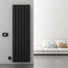 Carisa Boreas S 1800 x 555mm Black Designer Aluminium Electric Radiator