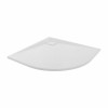 Terra - 900x900mm Slate Effect Quadrant Shower Tray White