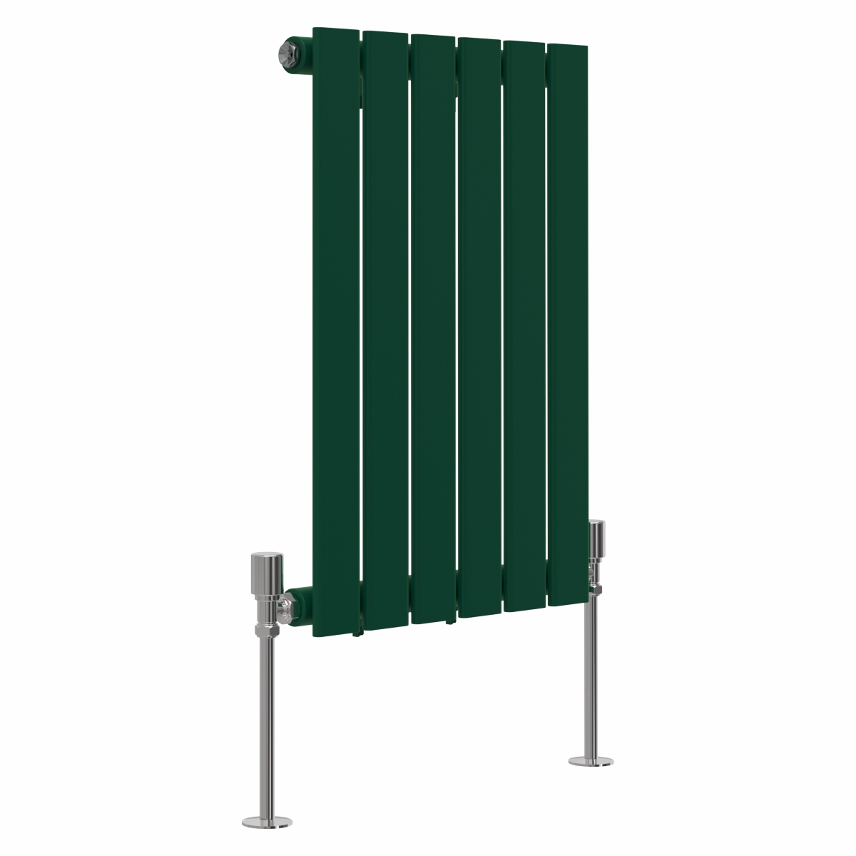 Karlstad 600 x 410mm Moss Green Single Flat Panel Horizontal Designer Radiator