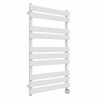 Juva 1000 x 600mm White Flat Panel Thermostatic Touch Control Electric Heated Towel Rail