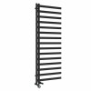 Kemi 1600 x 600mm Dual Fuel Black Thermostatic Touch Control Electric Heated Towel Rail