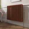 Bern 600 x 830mm Metallic Bronze Triple Horizontal Column Radiator