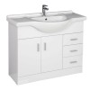Absolute II 1050mm Gloss White Basin Vanity Cabinet
