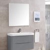 800 x 700mm Rectangular Wooden Frame Wall-Mounted Mirror