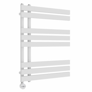 Koli 800 x 600mm White Thermostatic Touch Control Electric Heated Towel Rail