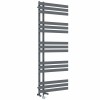 Koli 1600 x 600mm Dual Fuel Anthracite Thermostatic Touch Control Wifi Electric Heated Towel Rail