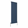 Karlstad 1600 x 546mm Sapphire Blue Single Vertical Flat Panel Designer Radiator