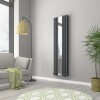 Norden 1800 x 500mm Anthracite Mirror Double Panel Vertical Designer Radiator