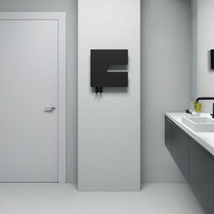 Carisa Coventry-R 470 x 470mm Black Designer Steel Radiator