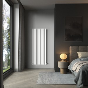 Karlstad 1800 x 682mm White Single Vertical Flat Panel Designer Radiator