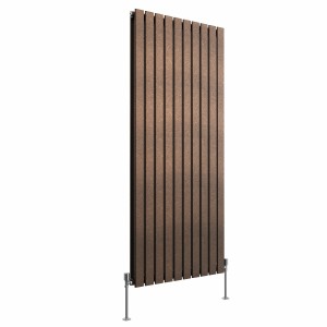 Karlstad 1600 x 682mm Black Copper Double Vertical Flat Panel Designer Radiator