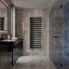 Kemi 1600 x 600mm Black Thermostatic Touch Control Electric Heated Towel Rail