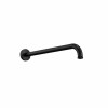 Thurso Round Wall Mounted Shower Arm Matt Black