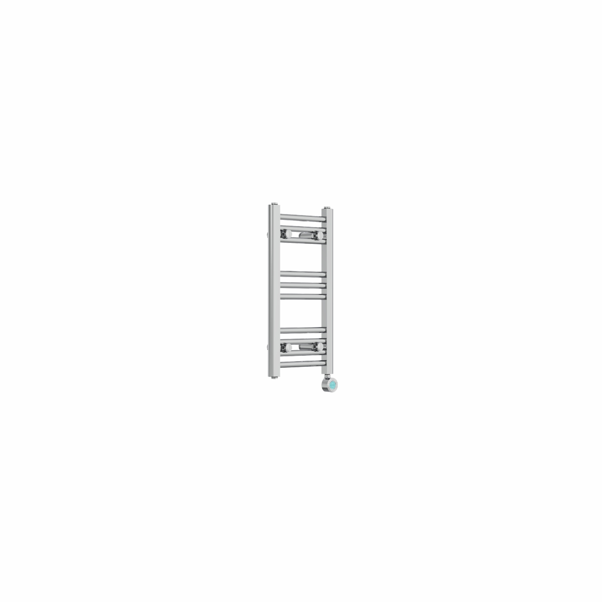 Bergen 600 x 300mm Straight Chrome Thermostatic Touch Control Wifi Electric Heated Towel Rail